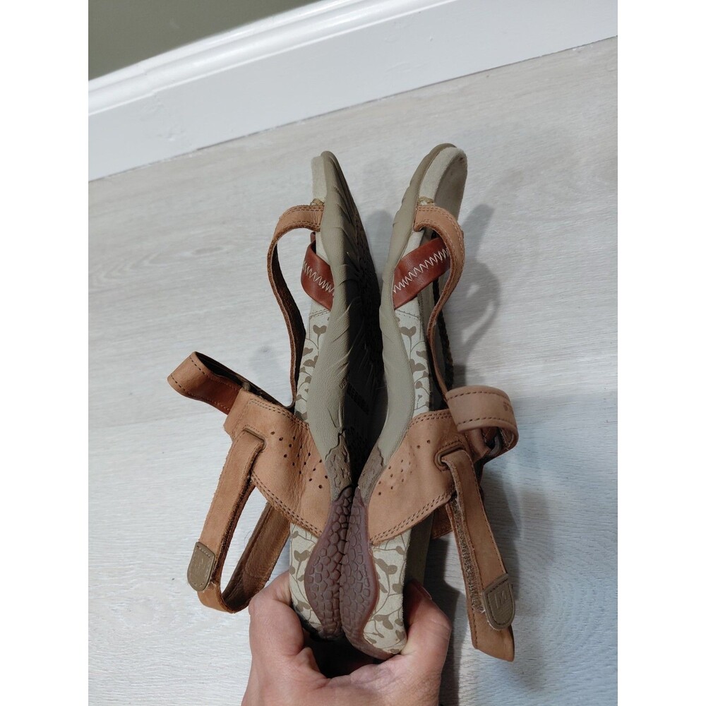 Merrell  Womens Size 9 Sandals  Brown Adjustable Strap Sport Brown Leather - Picture 4 of 11